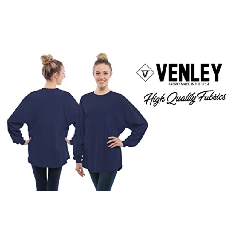 Venley 모든 NCAA 여성용 Spirit Wear 저지 티셔츠