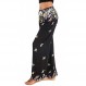 Urban CoCo 여성용 꽃 무늬 신축성있는 허리 졸라 매는 끈 캐주얼 보호 요가 하렘 조깅 주머니가있는 경량 바지