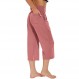 SICVEK Womens Capri Pants 하이 웨이스트 요가 라운지 와이드 레그 캐주얼 루즈 크로스 오버 여름 카프리 (3 개의 포켓 포함)