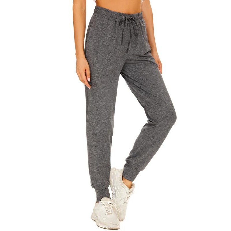 지퍼 포켓이 있는 Choosefree 여성용 조깅 바지 Activewear 조깅 트랙 커프 라운지 요가 운동 달리기용 스웨트 팬츠