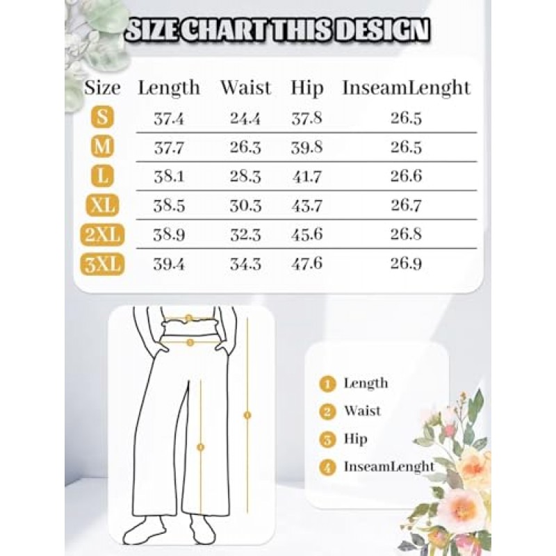 JZC Womens Palazzo Pants 캐주얼 엘라스틱 하이 웨이스트 와이드 레그 포켓이 있는 긴 라운지 바지