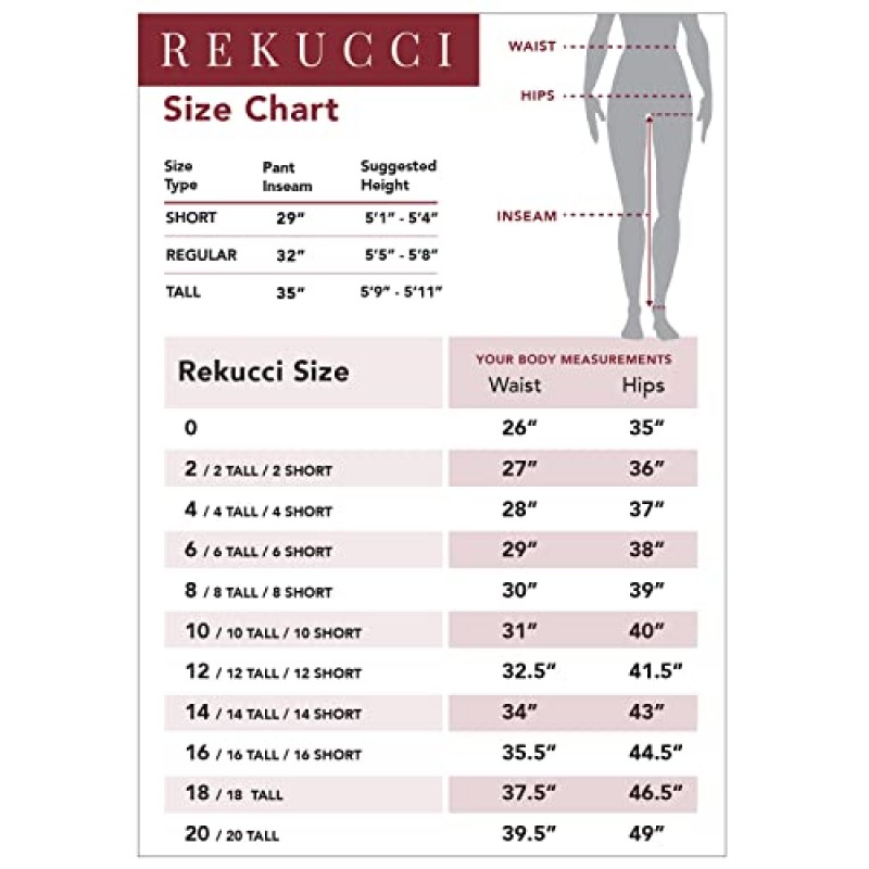 Rekucci 여성용 편안함 부츠컷 팬츠