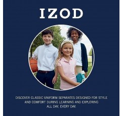 IZOD 주니어 유니폼 스키니 스트레치 새틴 팬츠