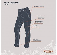 Dovetail Workwear Anna Taskpant 여성용 카고 팬츠, 편안한 핏, 기능성 포켓 9개