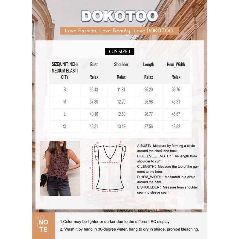 Dokotoo Womens Leopard 프린트 탱크 탑 크루넥 민소매 여름 캐주얼 티셔츠 블라우스