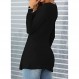 Tankaneo 여성 v 넥 프론트 매듭 블라우스 셔츠 긴 소매 우아한 캐주얼 티셔츠 솔리드 컬러 풀오버 탑