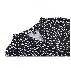 Zattcas 여성 꽃무늬 프린트 튜닉 셔츠 3/4 롤 슬리브 노치 넥 튜닉 탑