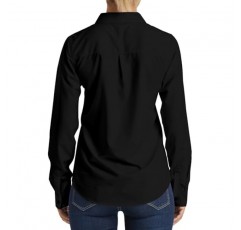 Ruisin 모달 소프트 링클 프리 버튼 다운 셔츠 여성용 짧은/긴 소매 공식 작업 드레스 블라우스 탑
