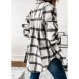 PRETTYGARDEN 여성 2023 가을 옷 격자 무늬 샤켓 재킷 긴 소매 버튼 다운 플란넬 셔츠 패션 블라우스