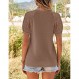 MEROKEETY 여성 여름 레이스 반팔 V 넥 탑 셔츠 루즈 캐주얼 와플 티 블라우스