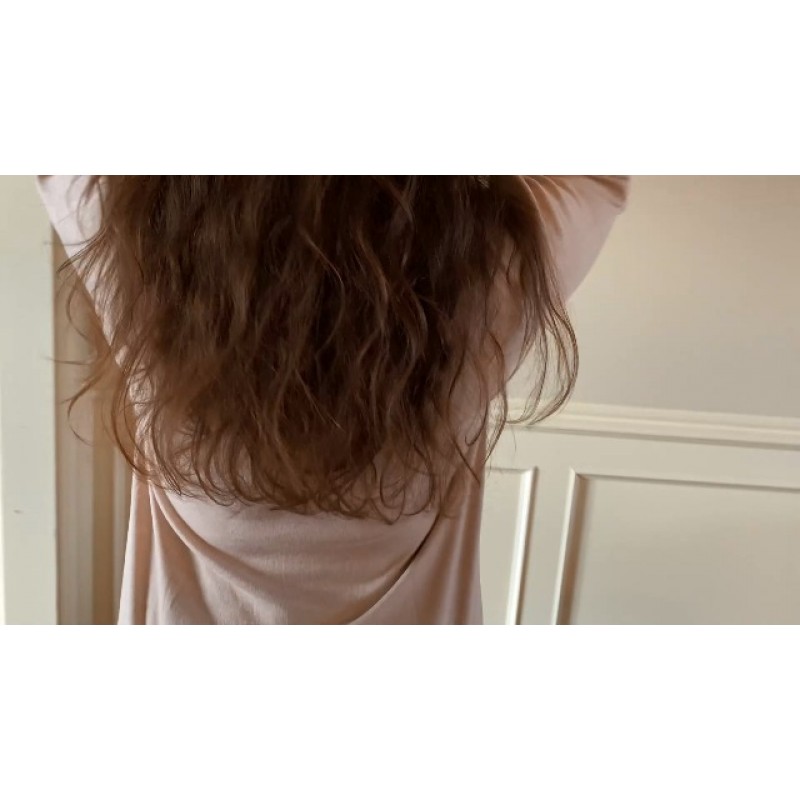 NILOUFO 여성용 긴 소매 티셔츠 캐주얼 블라우스 트렌디 탑 사이드 스플릿 튜닉