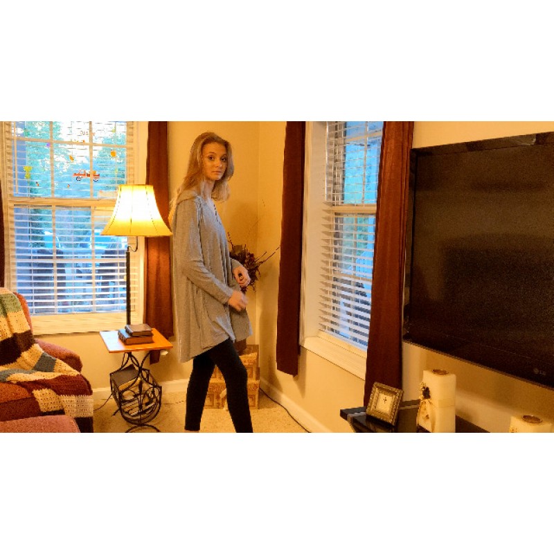 LARACE 여성 플러스 사이즈 튜닉 탑 긴 소매 V 넥 블라우스 루즈 스윙 기본 Flowy T 셔츠 레깅스 용