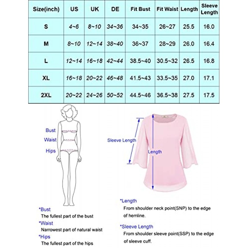 여성 캐주얼 쉬폰 블라우스 탑 하프 프릴 슬리브