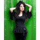 감히 볼레로 코르셋 탑을 착용하십시오: 로맨틱 빅토리아 고딕 여성 블랙 레이스 Steampunk 코스프레 페스티벌 블라우스