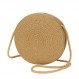 Yomietar Womens Small Round Straw Crossbody Bag 여름용 비치 숄더 백 핸드백 지갑