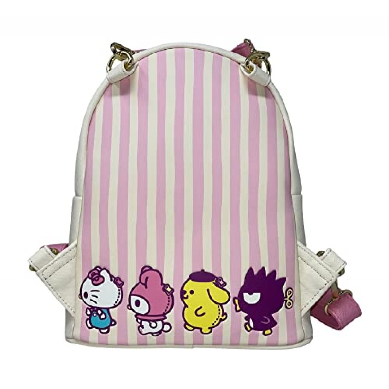Loungefly Sanrio 헬로 키티와 친구들 클로 머신 여성용 더블 스트랩 숄더백 지갑