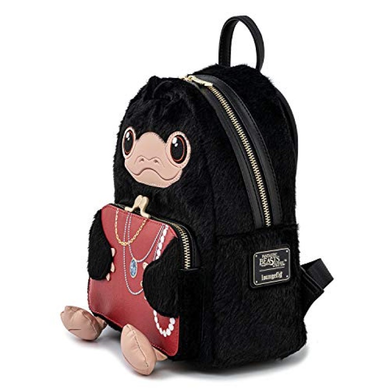 Loungefly 환상적인 야수 Niffler Cosplay 여성용 더블 스트랩 숄더백 지갑