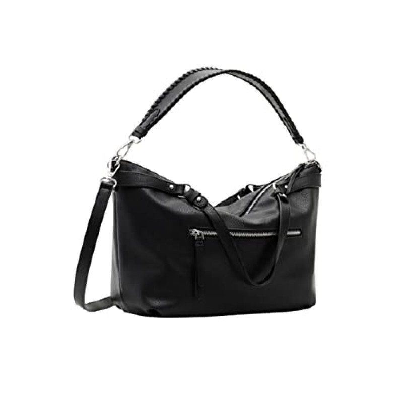 Desigual 액세서리 PU 핸드백, 블랙