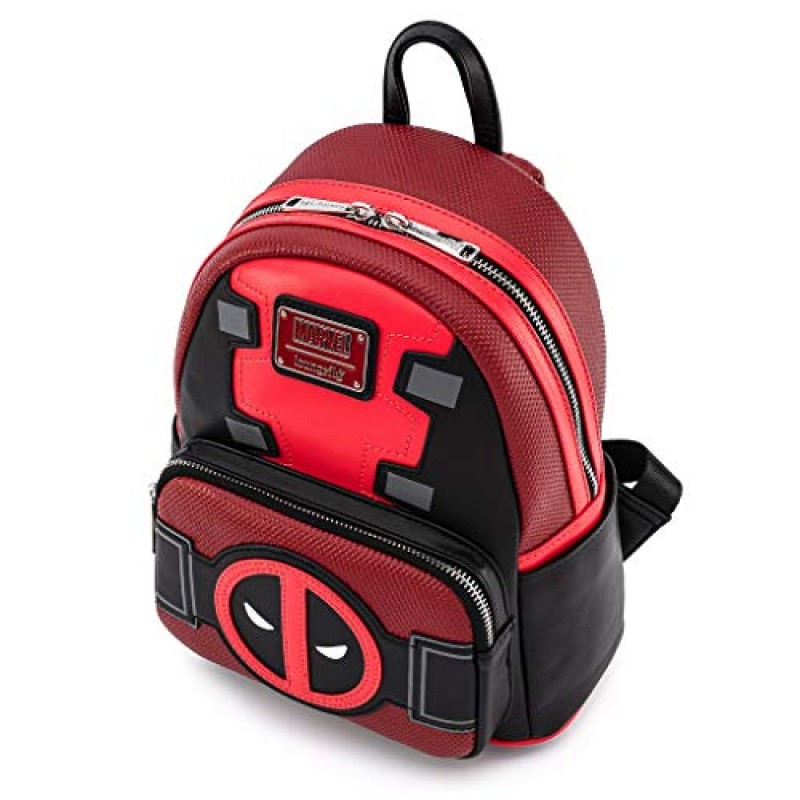 Loungefly Deadpool Merc with a Mouth Cosplay 여성용 더블 스트랩 숄더백 지갑