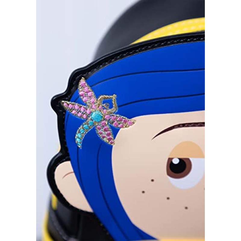 Loungefly Laika Coraline 레인코트 코스프레 여성용 더블 스트랩 숄더백 지갑