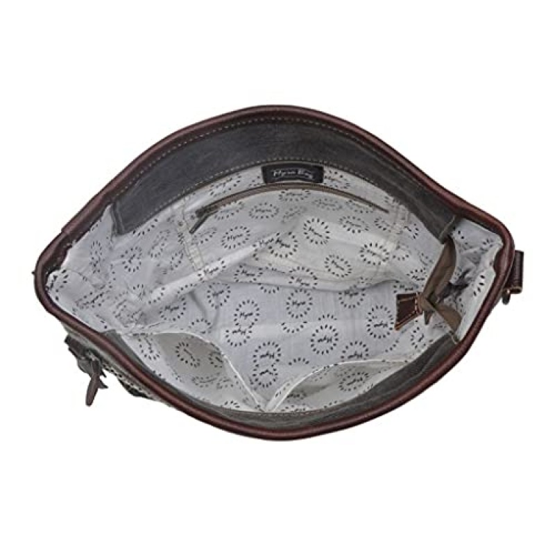 Myra Bag 적응형 숄더백 업사이클코튼 소가죽S-2864