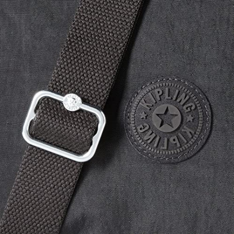Kipling 여성용 Eleva 숄더, 패셔너블하고 스타일리시하며 탈부착 및 조절 가능한 스트랩, 나일론 여행용 가방, 블랙 톤