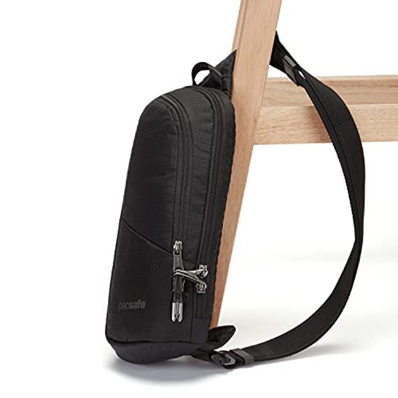 Pacsafe Vibe 150 2.5리터 도난 방지 슬링 팩, 블랙