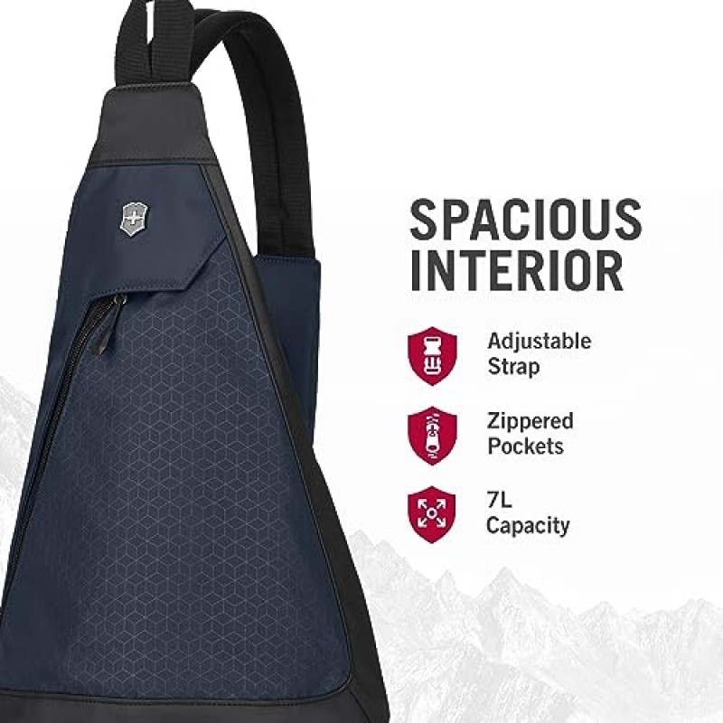 Victorinox Altmont 오리지널 이중 구획 모노슬링 블루 컬러