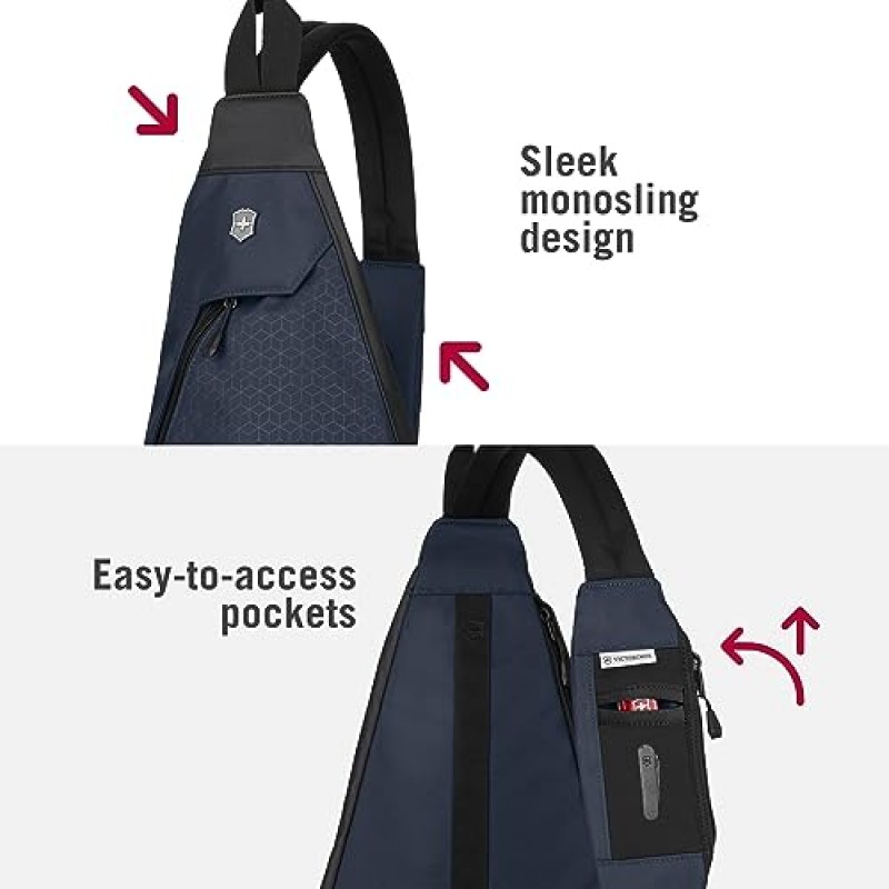 Victorinox Altmont 오리지널 이중 구획 모노슬링 블루 컬러