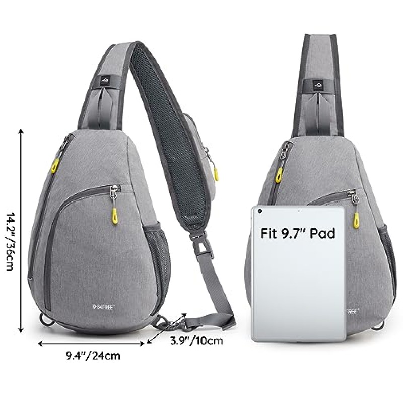 G4Free RFID 슬링 백 크로스 바디 배낭 캐주얼 가슴 어깨 데이 팟 체육관 가방 하이킹 여행 7L