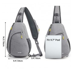G4Free RFID 슬링 백 크로스 바디 배낭 캐주얼 가슴 어깨 데이 팟 체육관 가방 하이킹 여행 7L