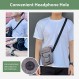 THUMBERLY 남성용 미니 크로스 바디 백 숄더 백 지갑 전화 및 물병 정리 이어폰 구멍이있는 소형 메신저