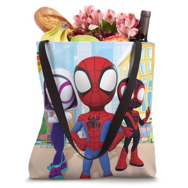 Marvel Spidey와 그의 놀라운 친구들 Spidey 팀 그룹 토트백