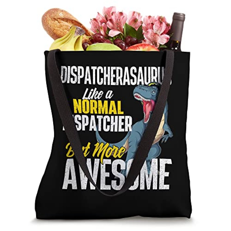 Dispatcherasaurus - 911 파견자 운영자 긴급 통화 토트 백