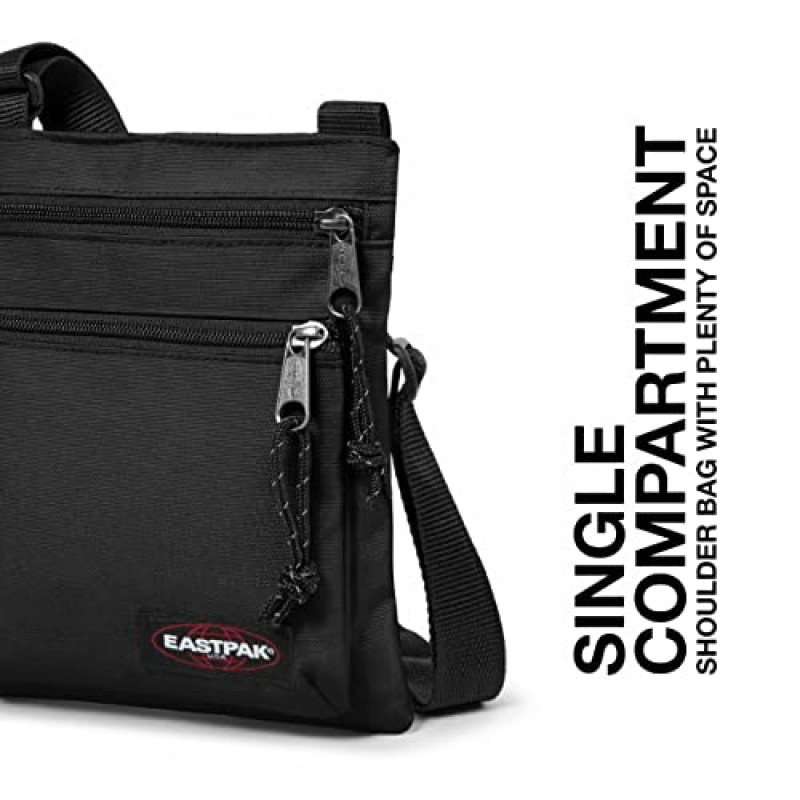 Eastpak Rusher 숄더백 - 열쇠, 지갑, 헤드폰 등을 보관할 수 있는 보관함 - 블랙