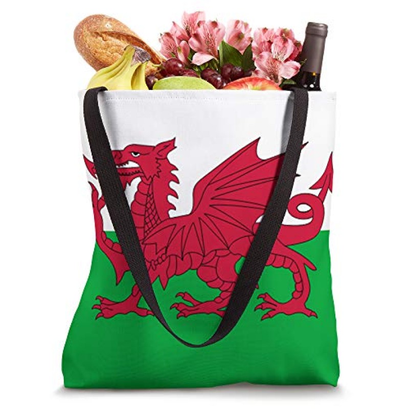 웨일즈 플래그 레드 드래곤 Cymru 웨일즈 선물 토트 백