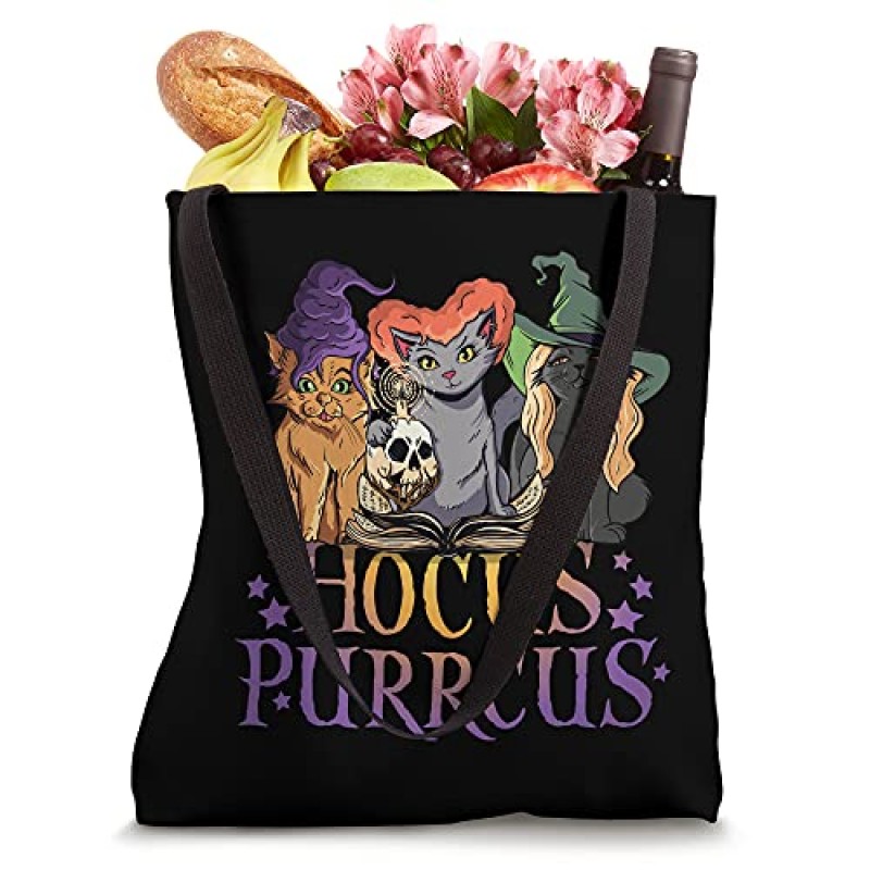 Hocus Purrcus 할로윈 마녀 고양이 재미 있은 패러디 토트 백