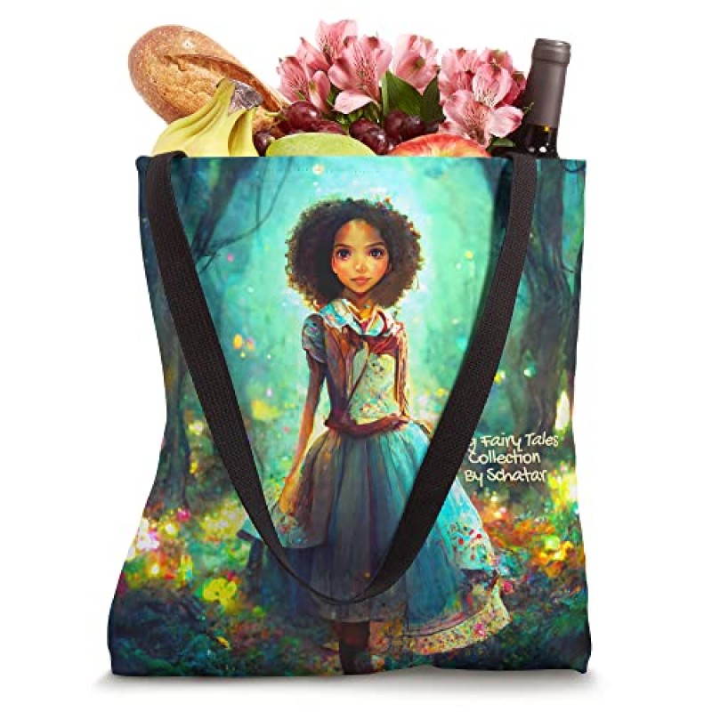 Schatar의 Big Fairy Tales 컬렉션 - Alice Of Wonder 토트 백