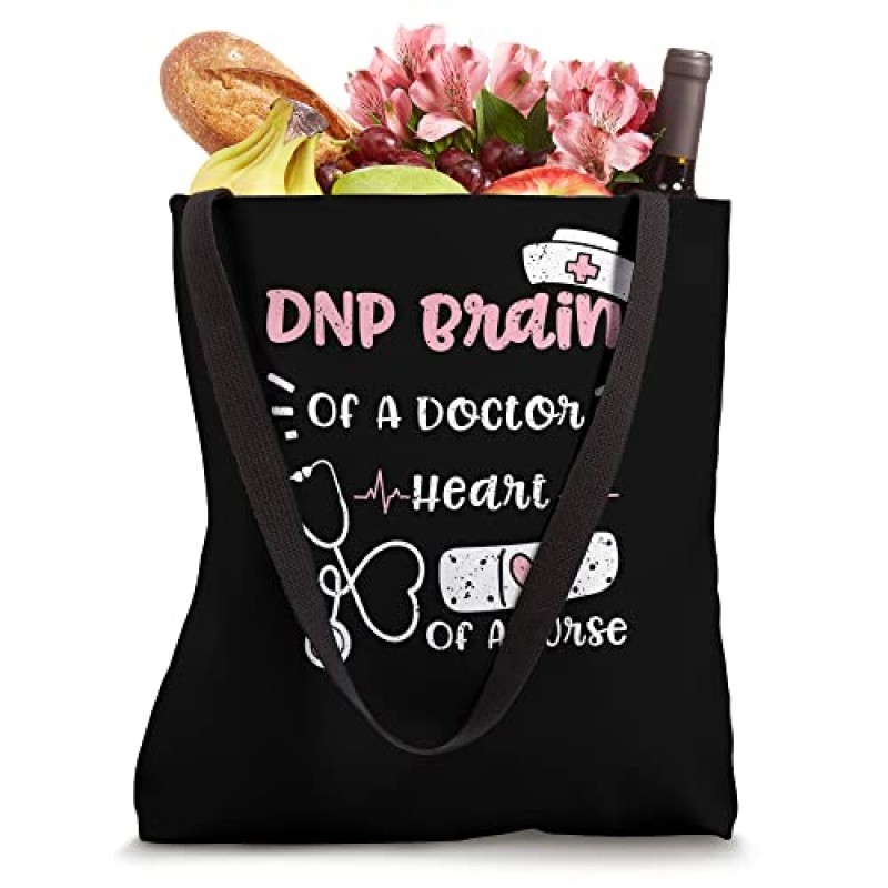 의사: 의사의 DNP 두뇌 간호사의 심장 - 간호사 토트백