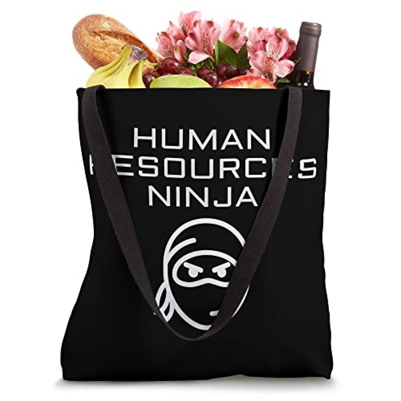 인적 자원 Ninja Funny HR Manager 직원 채용 담당자 토트 백