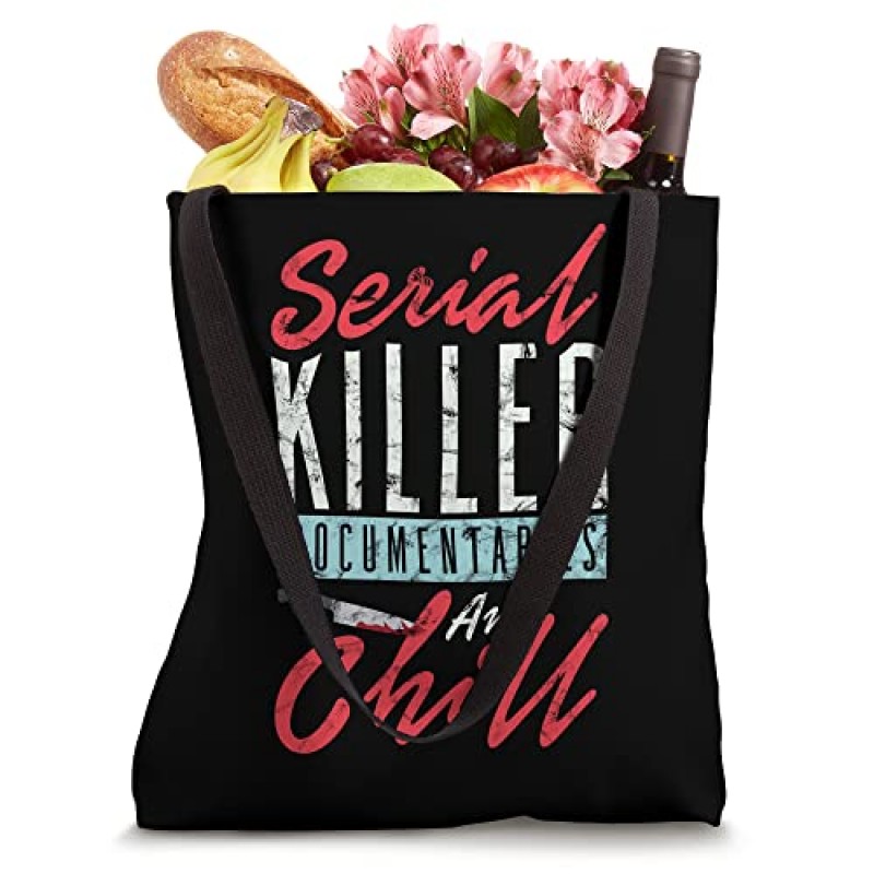 연쇄 살인범 다큐멘터리 및 Chill True Crime 팟캐스트 토트백