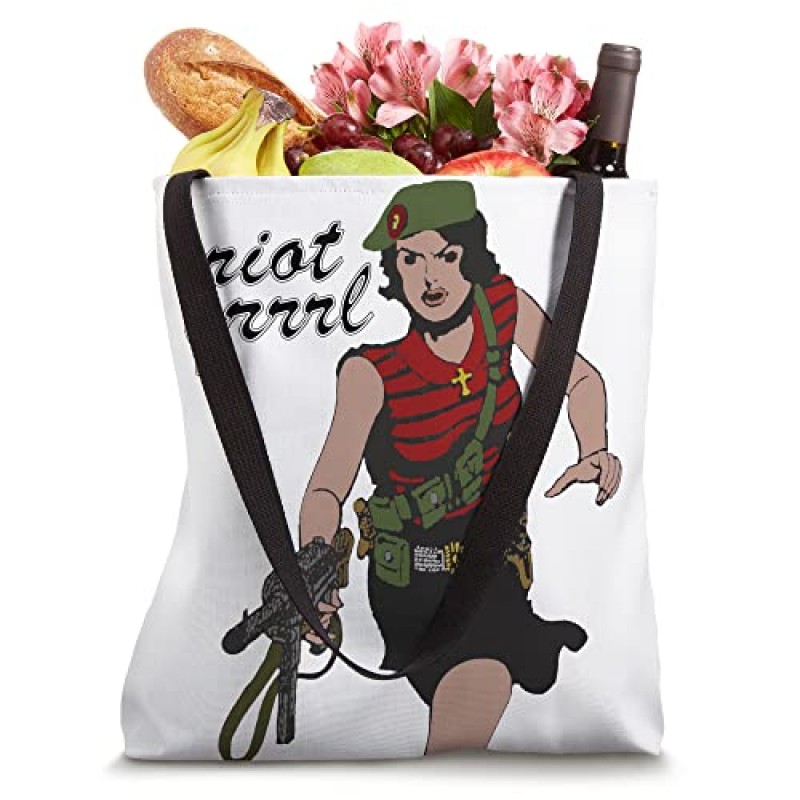 Riot Grrrl Underground Movement 펑크 록 토트 백