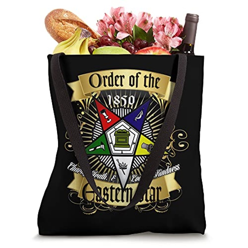 Order Of The Eastern Star OES 링 디바 시스터즈 오브 컬러 토트백