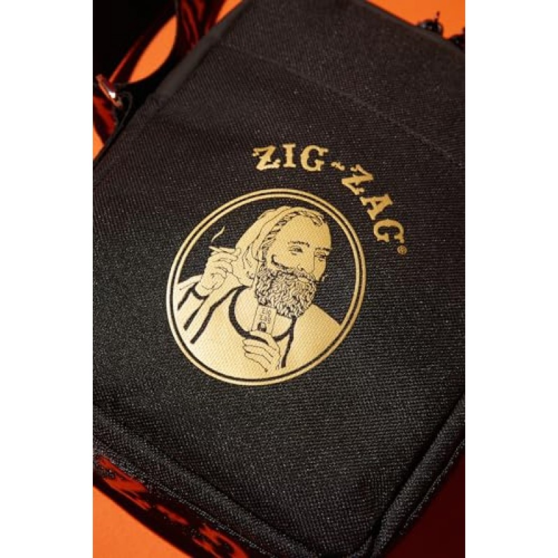 ZIG-ZAG 크로스바디 보관 가방(8x6x2인치): 혁신적인 잠금 기능을 갖춘 안전하고 냄새 방지 동반자 - 여행, 축제 및 일일 모험에 적합 - 세련되고 내구성이 뛰어나며 눈에 잘 띄지 않음