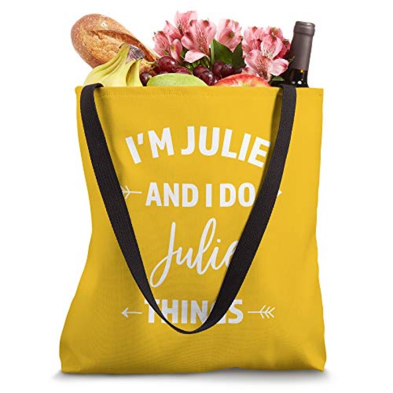 귀여운 Julie Things 맞춤 이름 선물 토트백