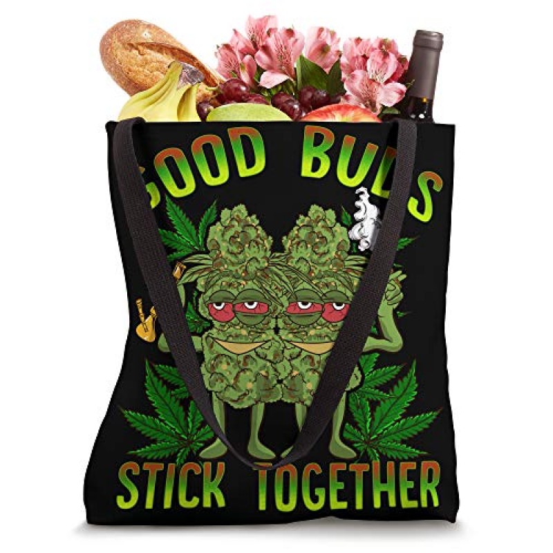 마리화나 Good Buds Stick Together Couples 420 대마초 토트 백