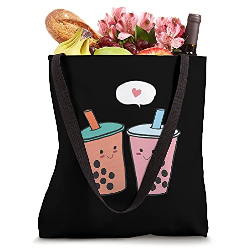 Japanese Classic Anime 보바버블티 Boba bubble tea Tote Bag