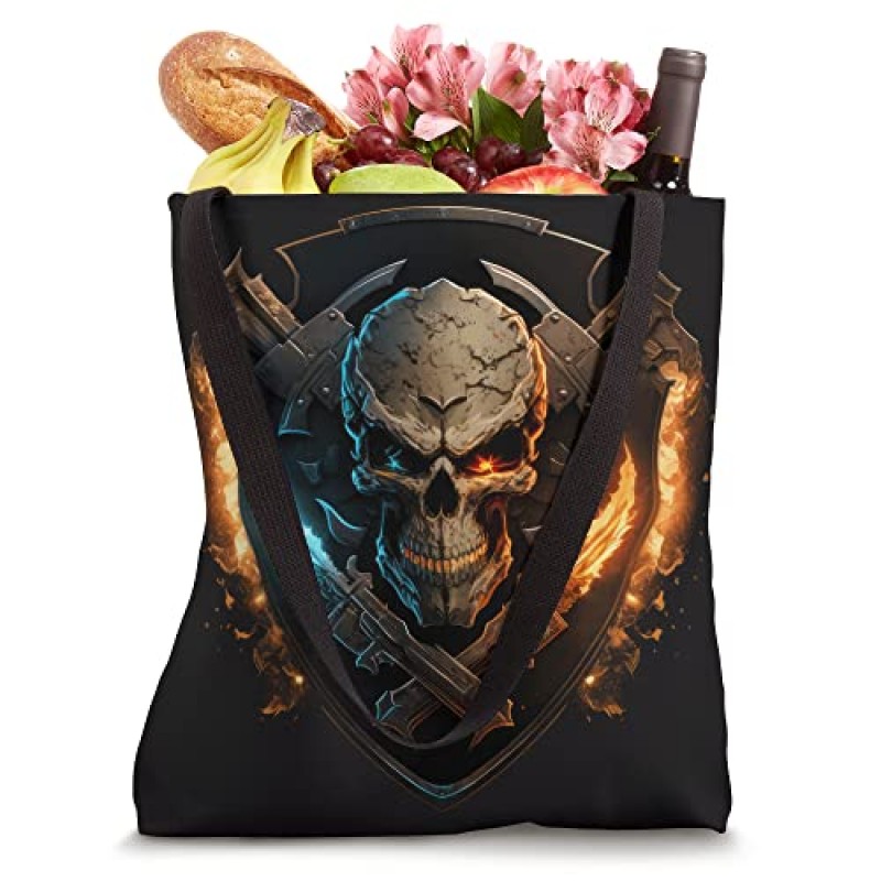 Fantasy Warrior Skullz - FireLightning 토트 백