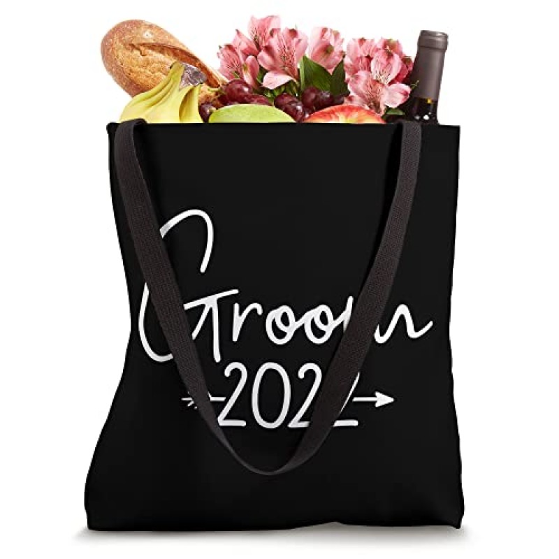 결혼식이나 총각파티를 위한 신랑 2022 토트백