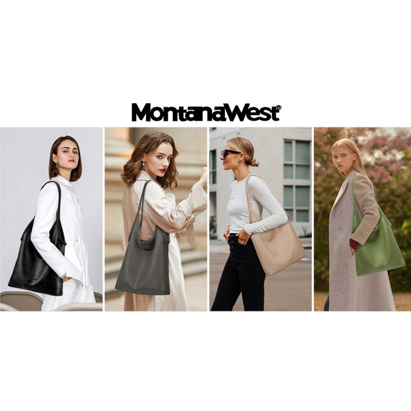Montana West Slouchy 호보 백 여성용 소프트 디자이너 숄더 지갑 여성용 탑 핸들 핸드백